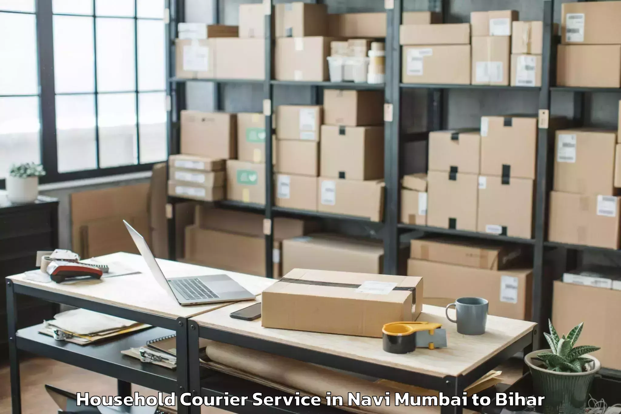 Get Navi Mumbai to Raghunathpur Buxar Household Courier